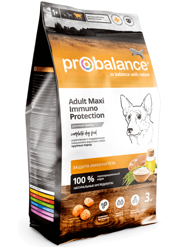 Корм ProBalance Immuno Adult Maxi для собак крупных пород