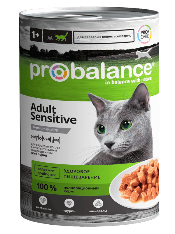 Консервы ProBalance Sensitive для кошек Чувствительное пищеварение