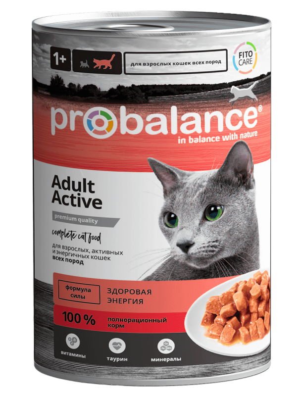 Консервы ProBalance Active для активных кошек