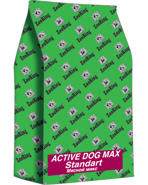 Корм ZooRing Active Dog Max Стандарт Мясной Микс