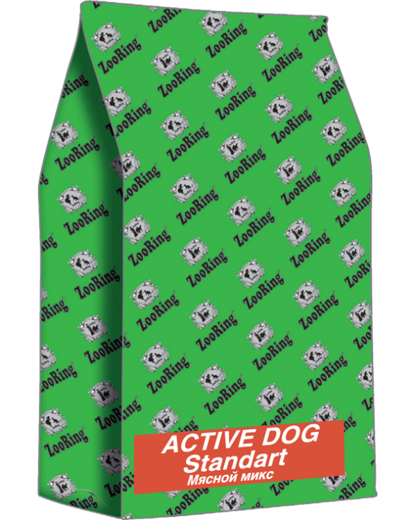 Корм ZooRing Active Dog Стандарт Мясной Микс