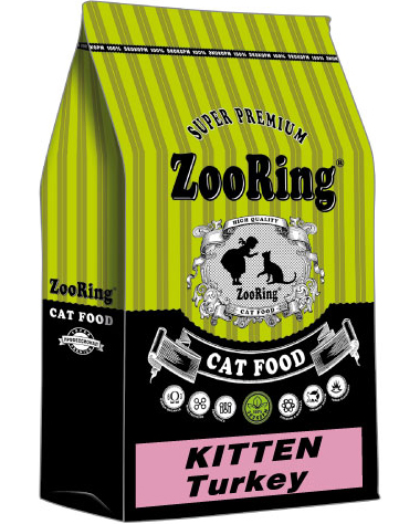 Корм ZooRing Kitten Turkey для котят индейка с гемоглобином