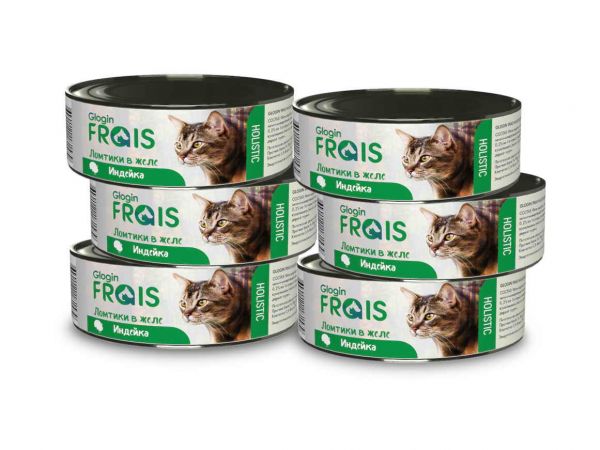Консервы FRAIS HOLISTIC CAT для кошек ломтики в желе с индейкой