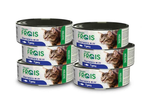 Консервы FRAIS HOLISTIC CAT для кошек ломтики в желе с тунцом
