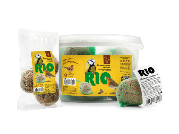 Питательные шарики RIO для подкармливания и привлечения птиц (ведро)