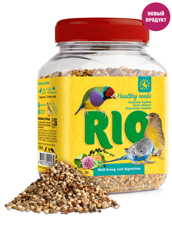 Лакомство RIO для всех видов птиц смесь полезных семян