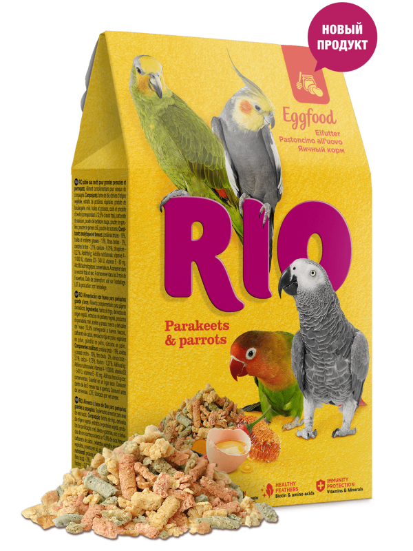 Яичный корм RIO для средних и крупных попугаев