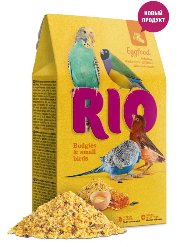 Яичный корм RIO для волнистых попугайчиков и других мелких птиц